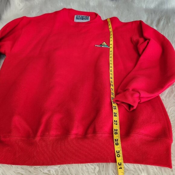 Vantage Ultimate Weight Red Sprint Milestones Logo Sweatshirt Patch Size XL USA - Picture 8 of 11